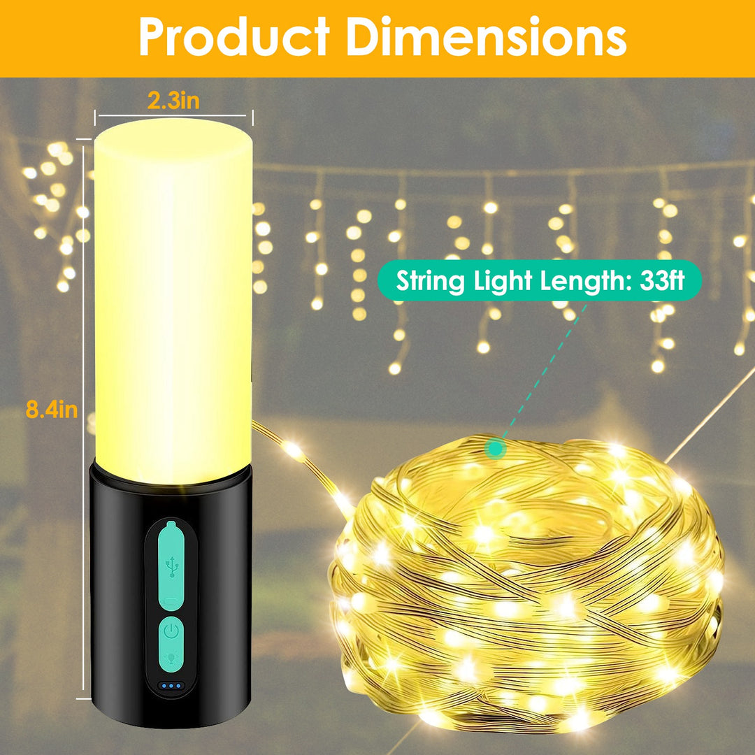 4-in-1 Rechargeable Camping String Light