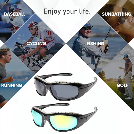 2-Pair Wind-Resistant Motorcycle Riding Glasses