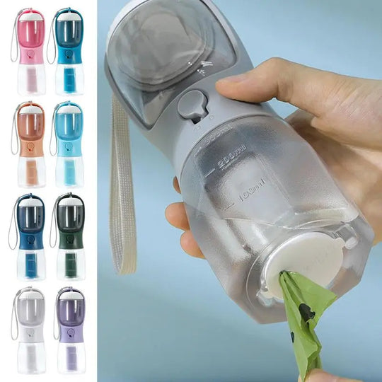 Portable Pet Cup 3-in-1 Dog Water &amp; Snack Bottle