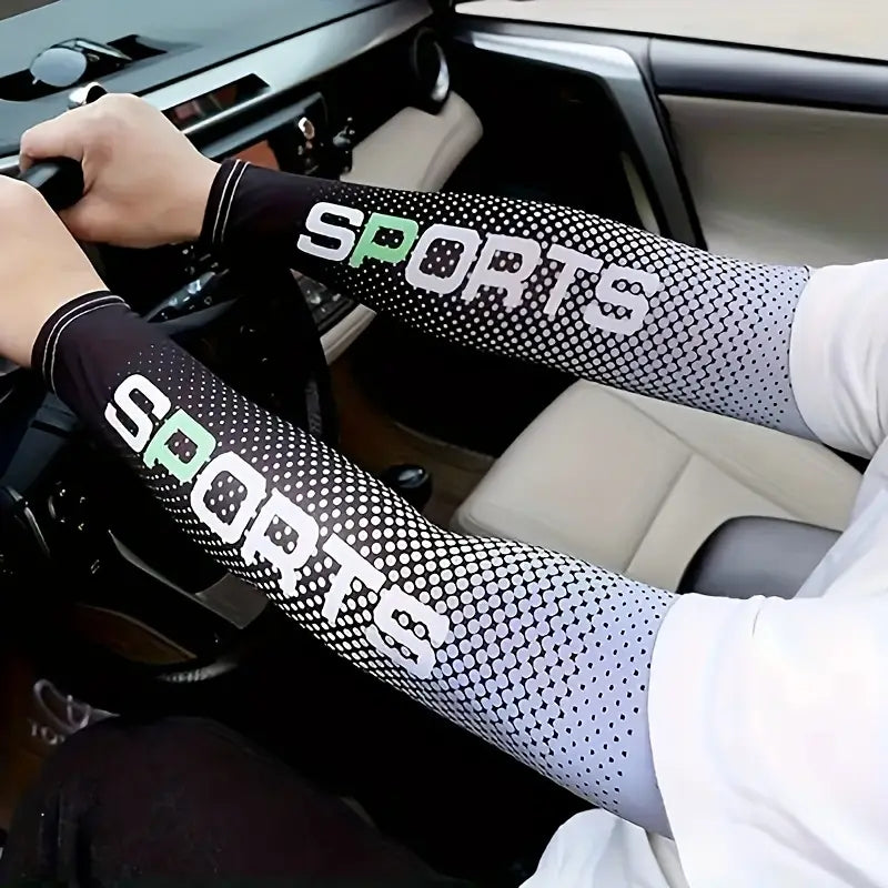 UV Cooling Arm Sleeves &amp; Face Mask Set for Outdoor Sports