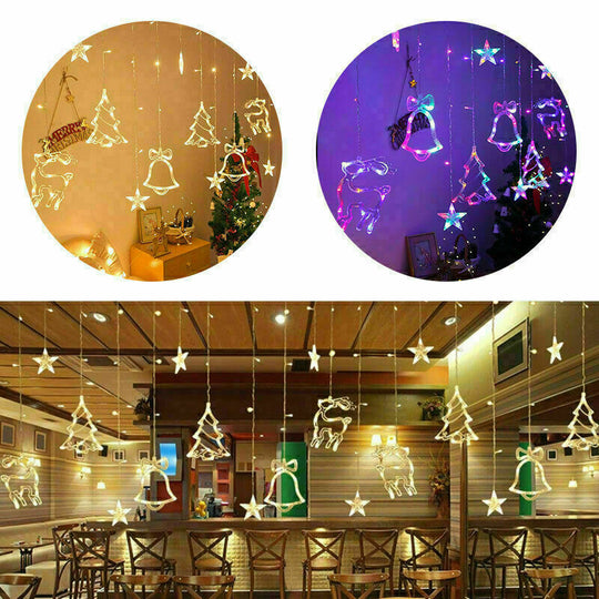 LED Star Curtain String Lights