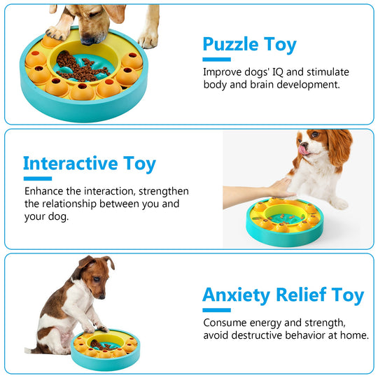 Interactive Dog Puzzle Slow Feeder Toy