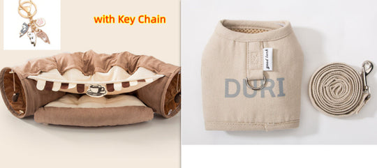 Cozy Collapsible Cat Tunnel Bed