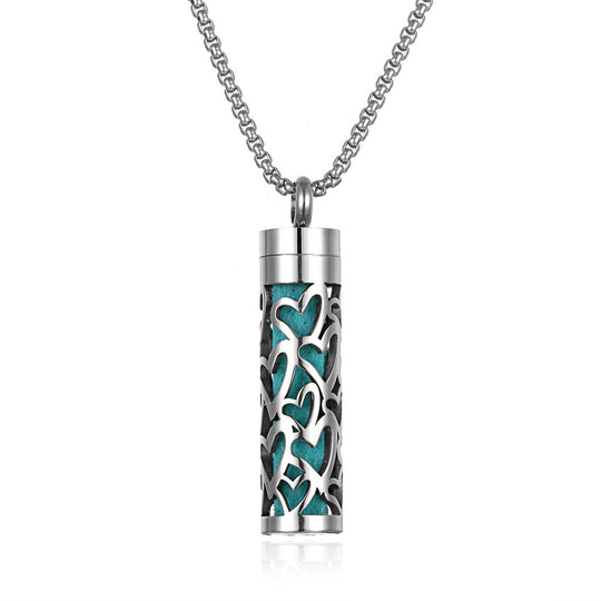 Stainless Steel Aromatherapy Essential Oil Diffuser Necklace