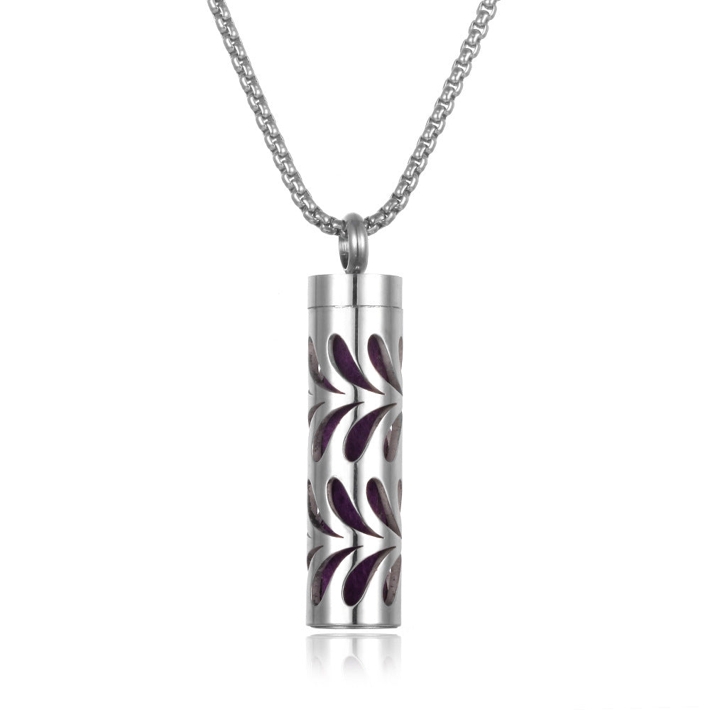 Stainless Steel Aromatherapy Essential Oil Diffuser Necklace
