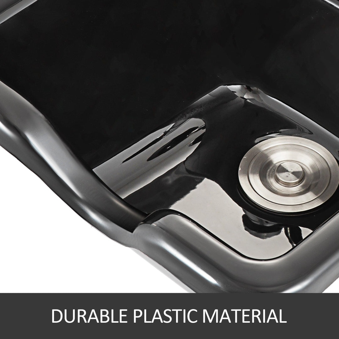 Black ABS Salon Shampoo Bowl Sink