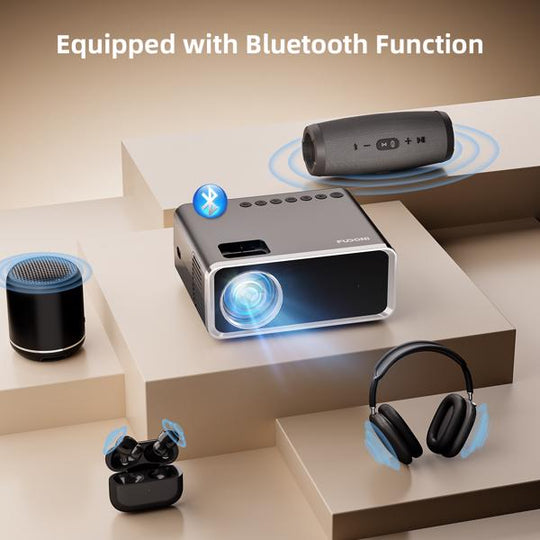 1080P WiFi &amp; Bluetooth Portable Projector