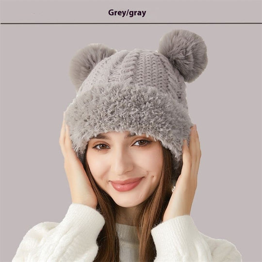 Cozy Double Pom-Pom Winter Knit Beanie