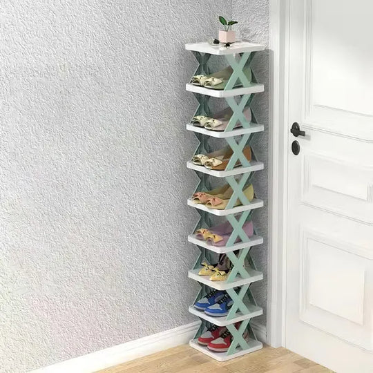 9-Tier Narrow Vertical Shoe Rack