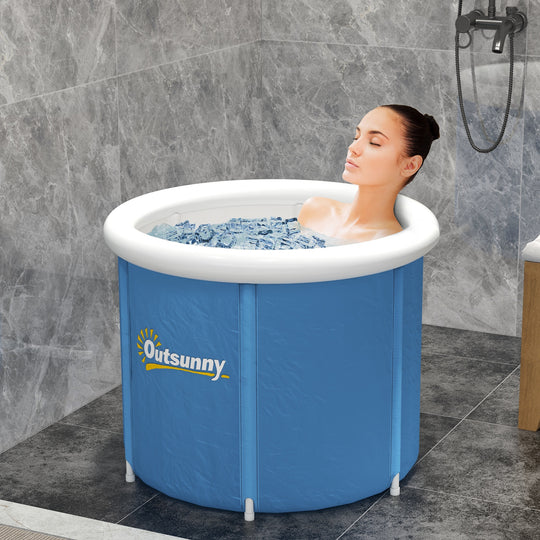 Portable Cold Plunge Ice Bath Tub with Thermal Lid