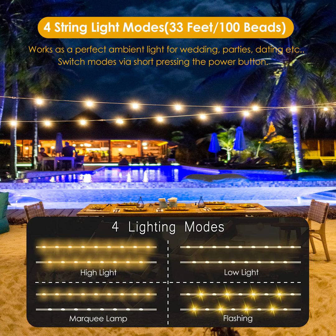 4-in-1 Rechargeable Camping String Light