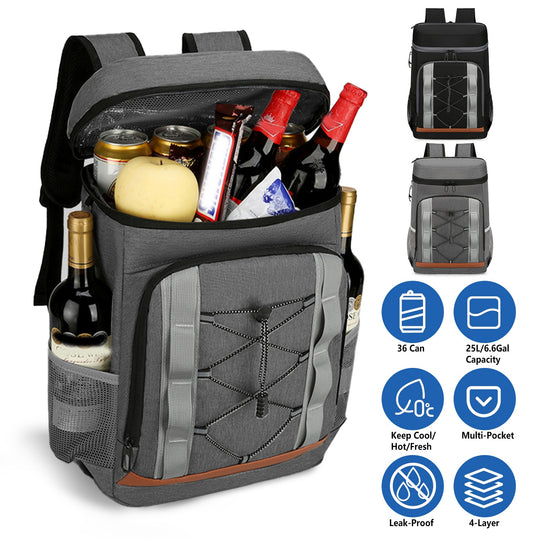 36-Can Leakproof Insulated Cooler Backpack