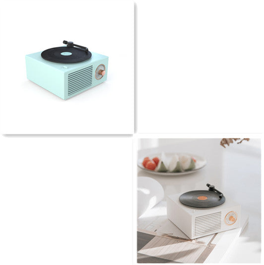 Retro Mini Bluetooth Record Player Speaker