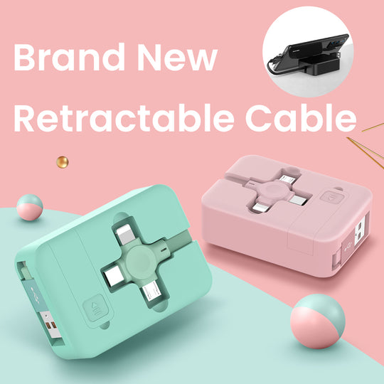 4-in-1 Retractable USB Charging Cable