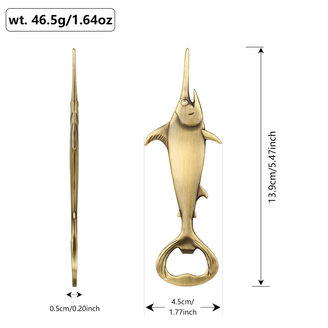 Swordfish Metal Bottle Opener