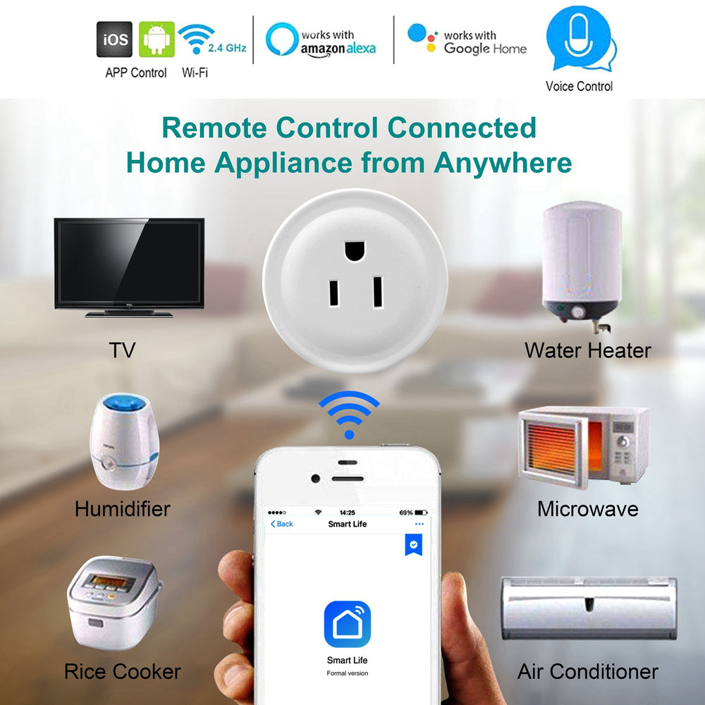 WiFi Smart Plug with App & Voice Control