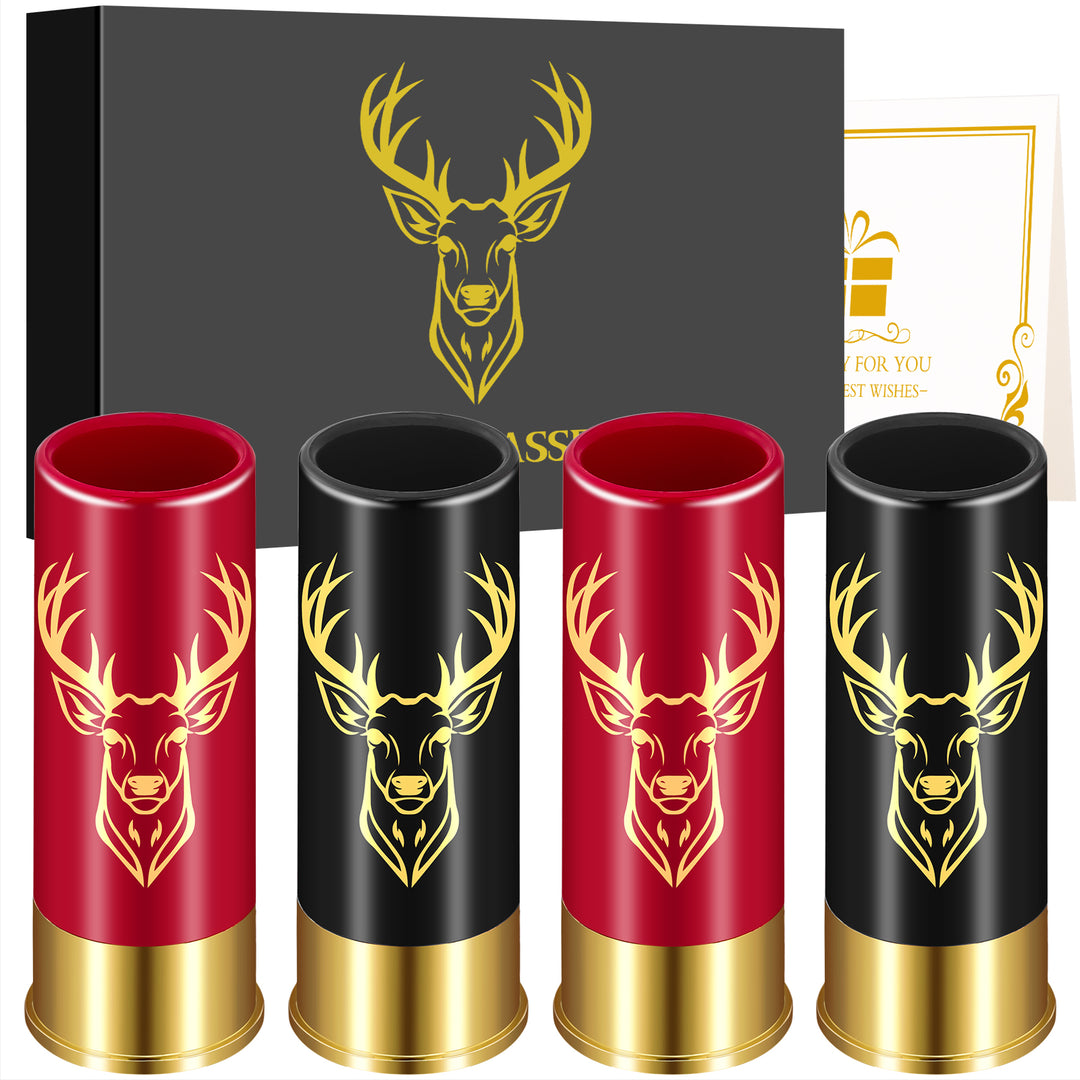 4-Pack Deer Head Bullet Shot Cups