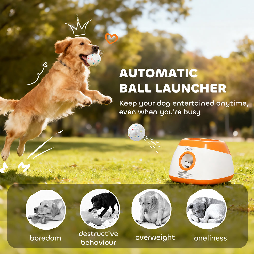 Automatic Dog Ball Launcher with 26–79-Foot Range