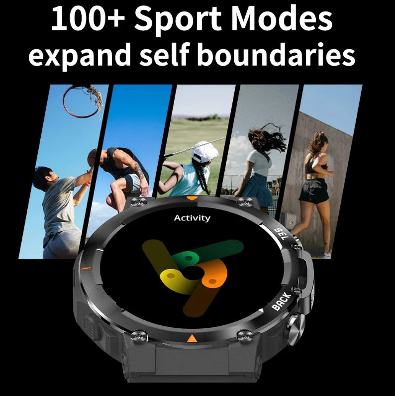 MAX18 AMOLED Smartwatch with Bluetooth Calls &amp; AI Fitness Tracking