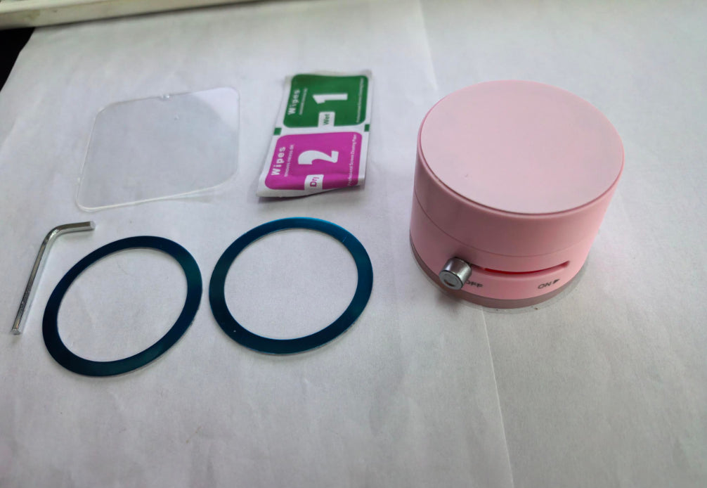 Foldable Magnetic Vacuum Phone Holder with Suction Cup