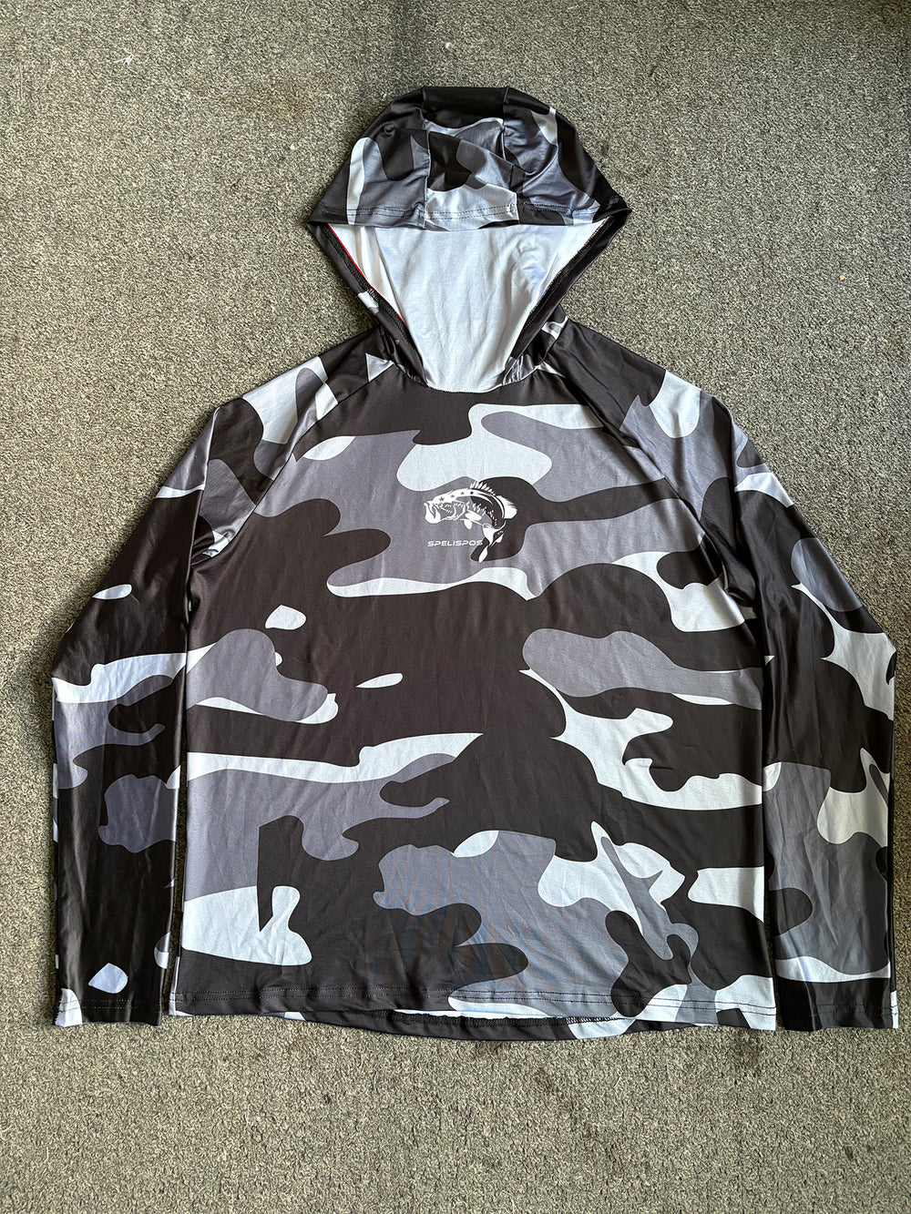 Sun Protection Fishing Hoodie with Face Cover