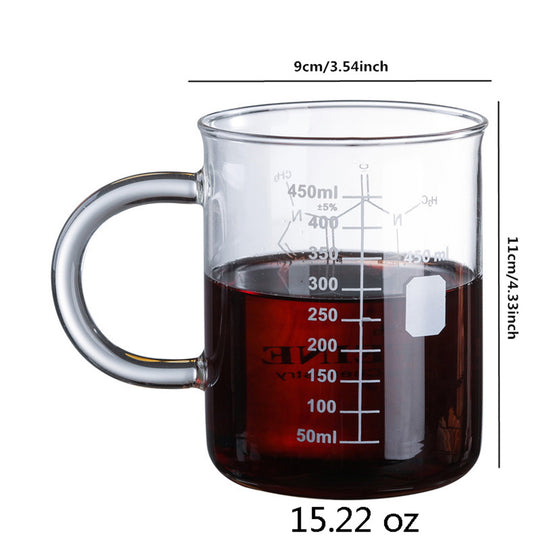 Borosilicate Glass Measuring Coffee Cup