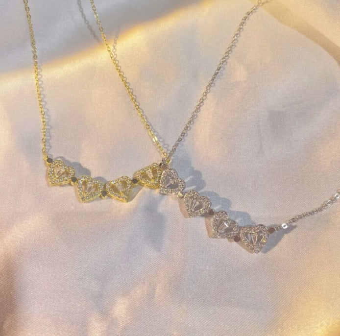 4-in-1 Magnetic Heart Clover Pendant Necklace