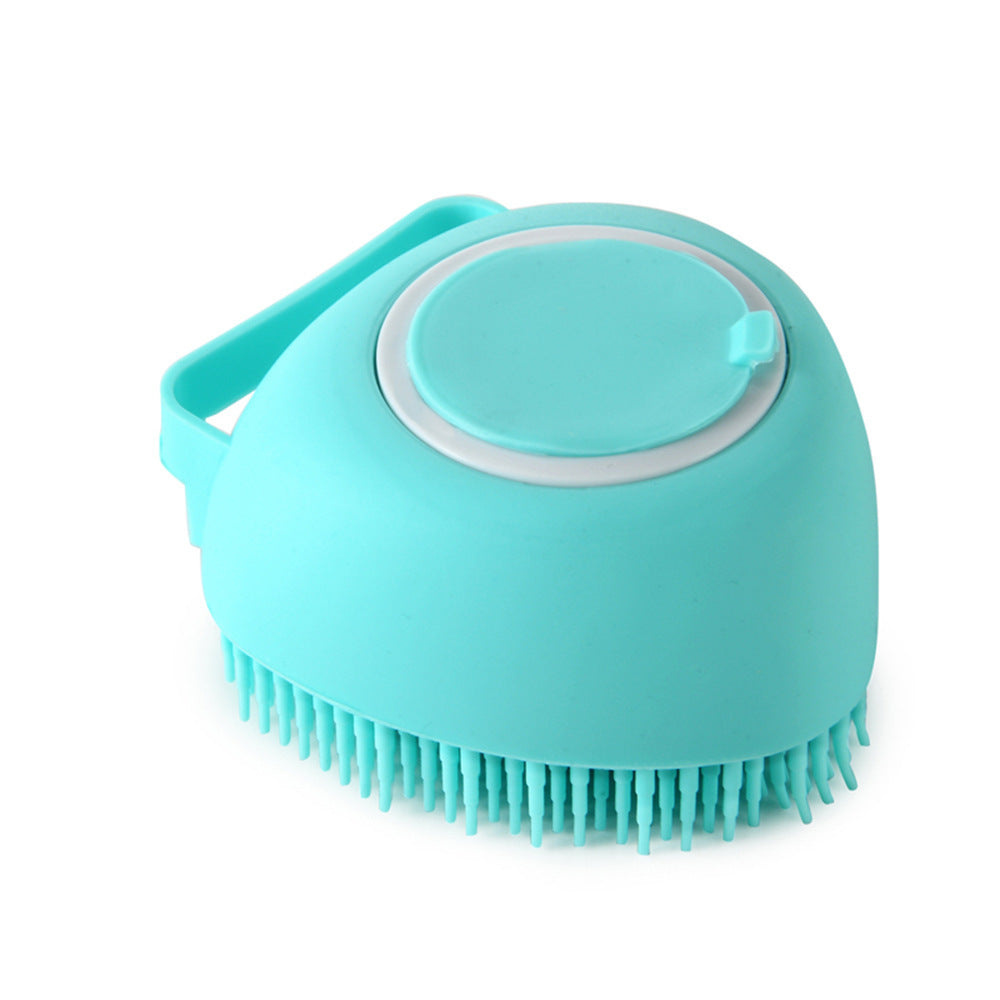Pet Bath &amp; Massage Brush with Built-In Shampoo Dispenser