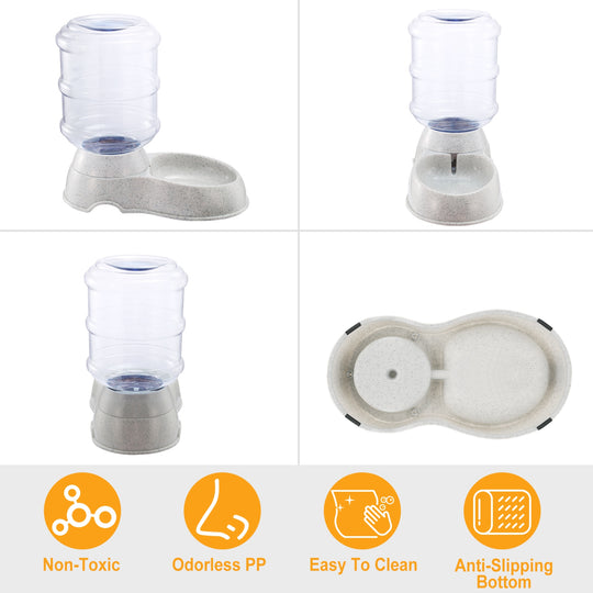 1-Gallon Gravity Water Dispenser for Cats &amp; Dogs