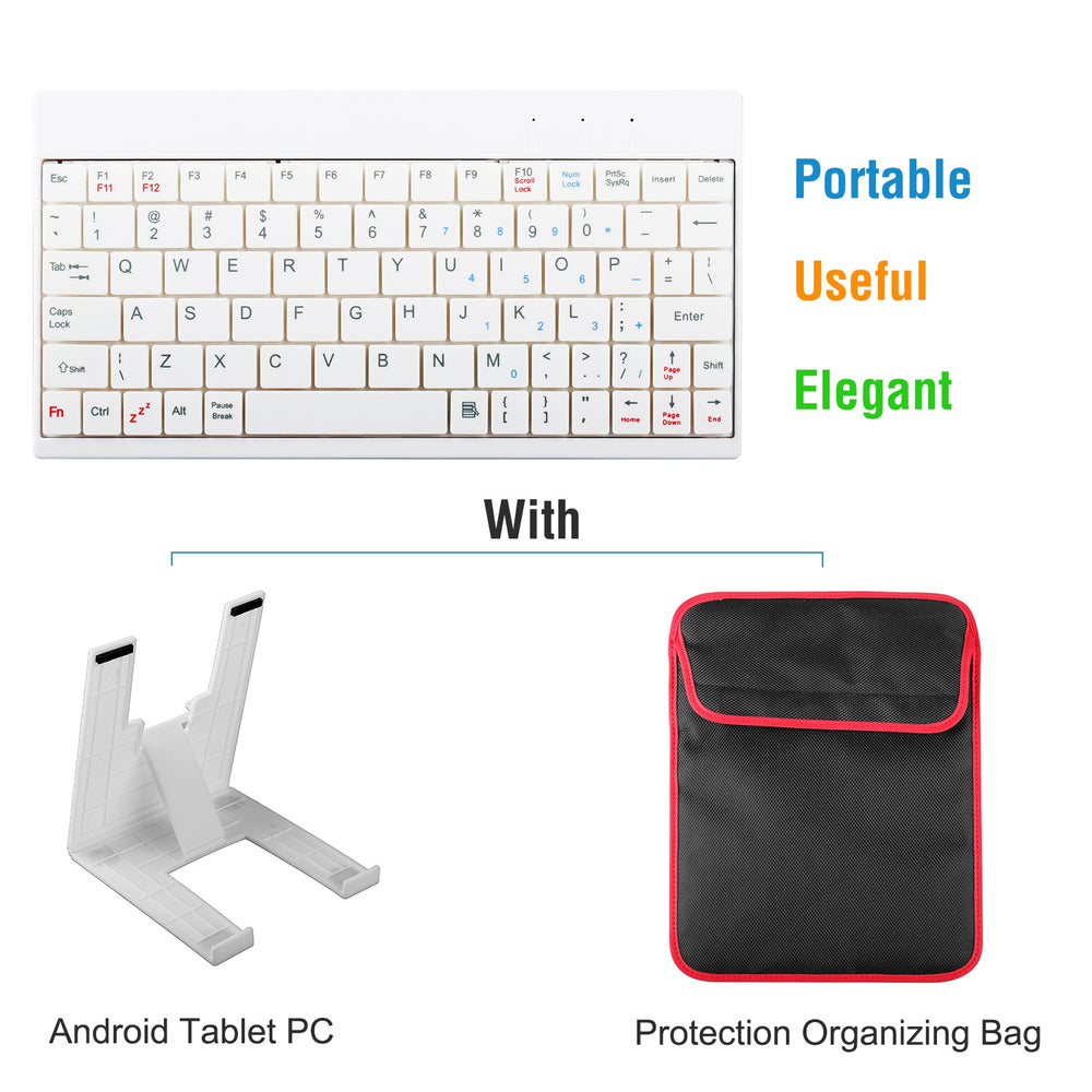 80-Key Mini USB Wired Keyboard with Carry Bag