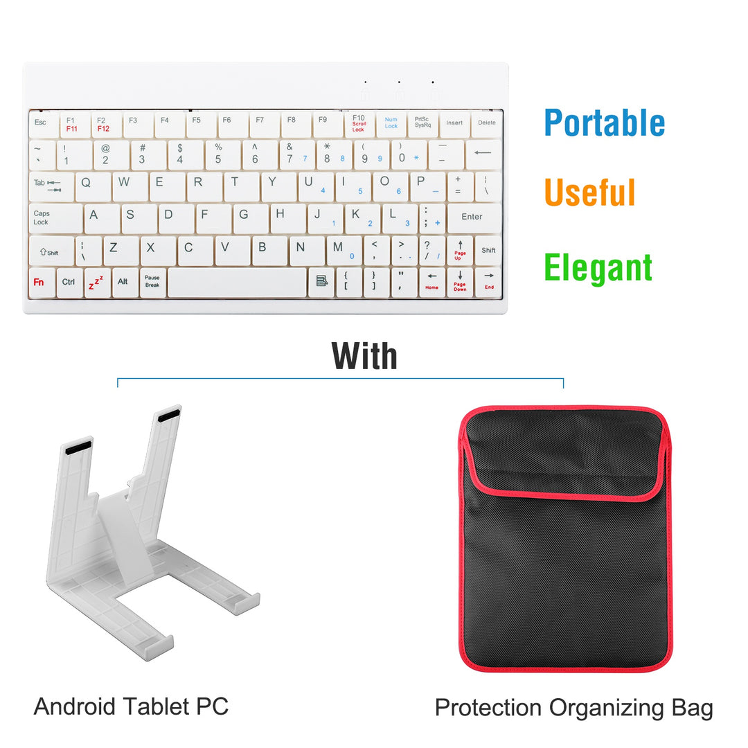 80-Key Mini USB Wired Keyboard with Carry Bag