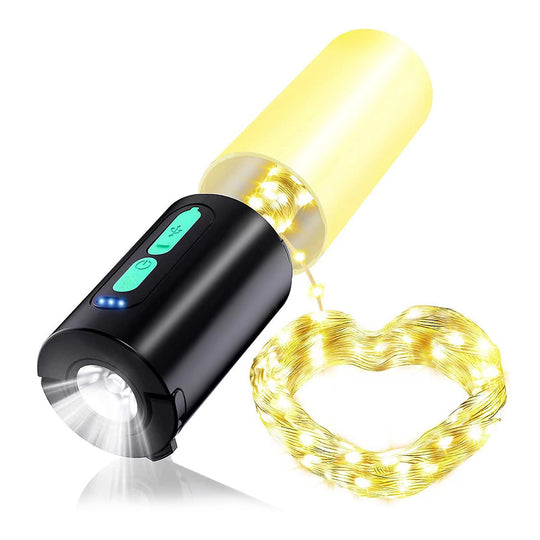 4-in-1 Rechargeable Camping String Light
