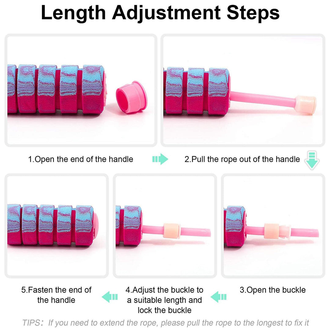 2-in-1 Adjustable Weighted Jump Rope