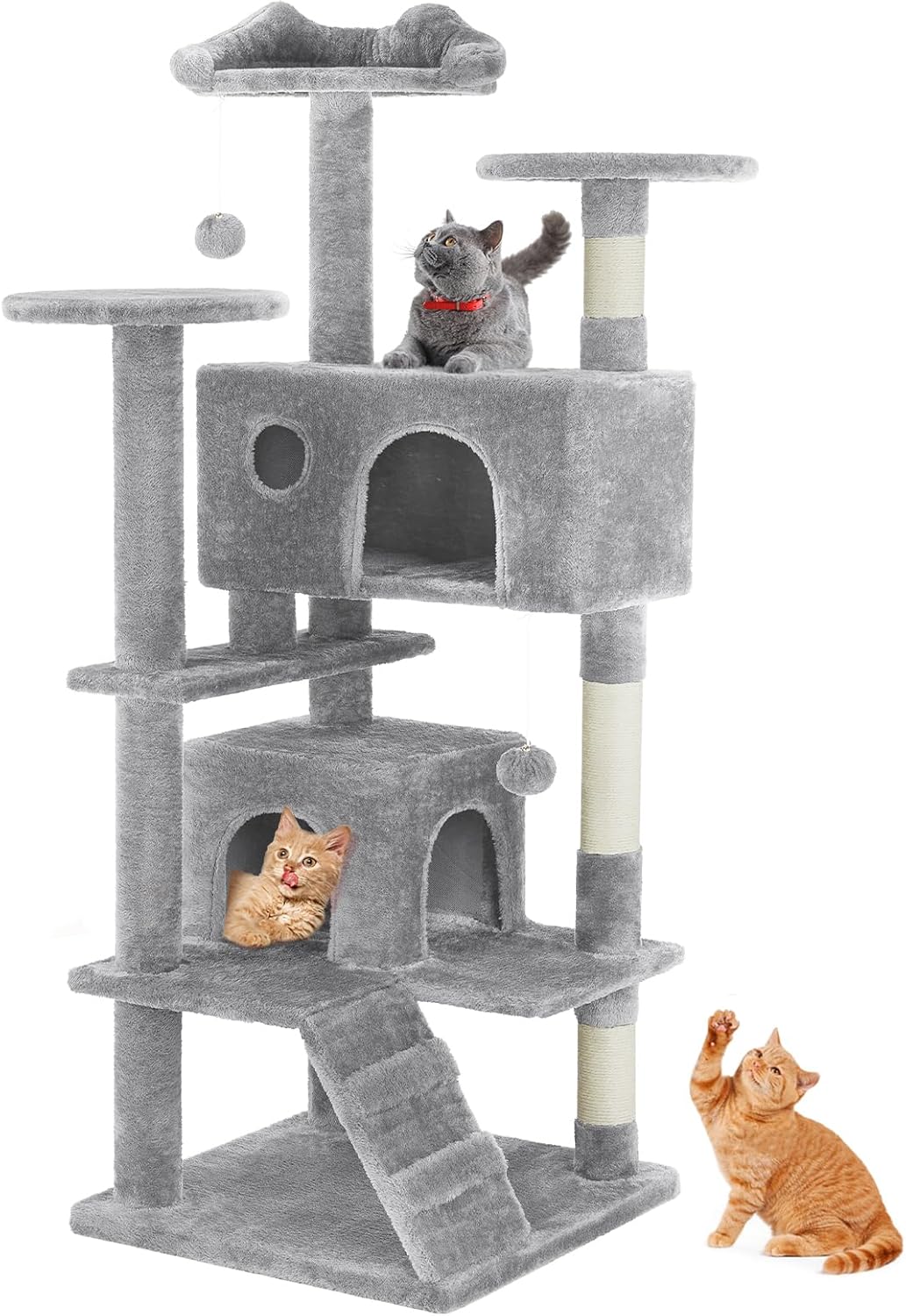 54-Inch Multi-Level Cat Tree Tower