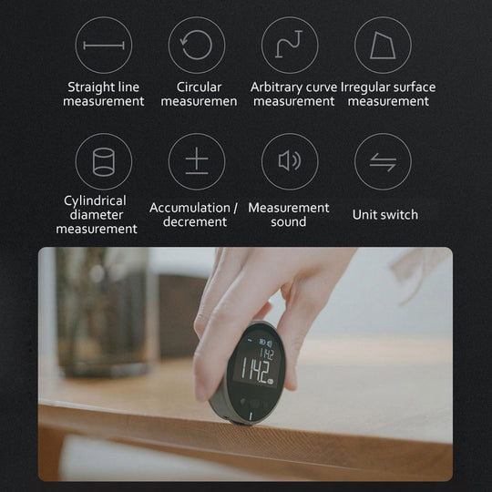 Smart Digital Measuring Ruler – Ultra-Precise Rolling Distance Tool