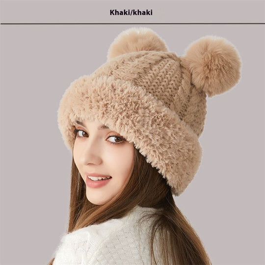 Cozy Double Pom-Pom Winter Knit Beanie