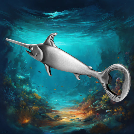 Swordfish Metal Bottle Opener