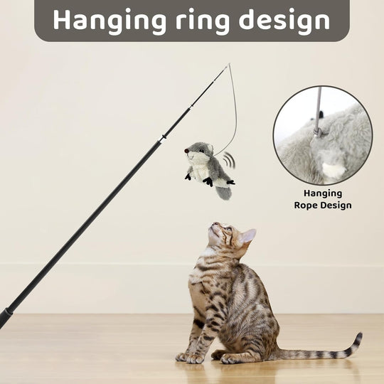 Rechargeable Flapping Squirrel Catnip Toy