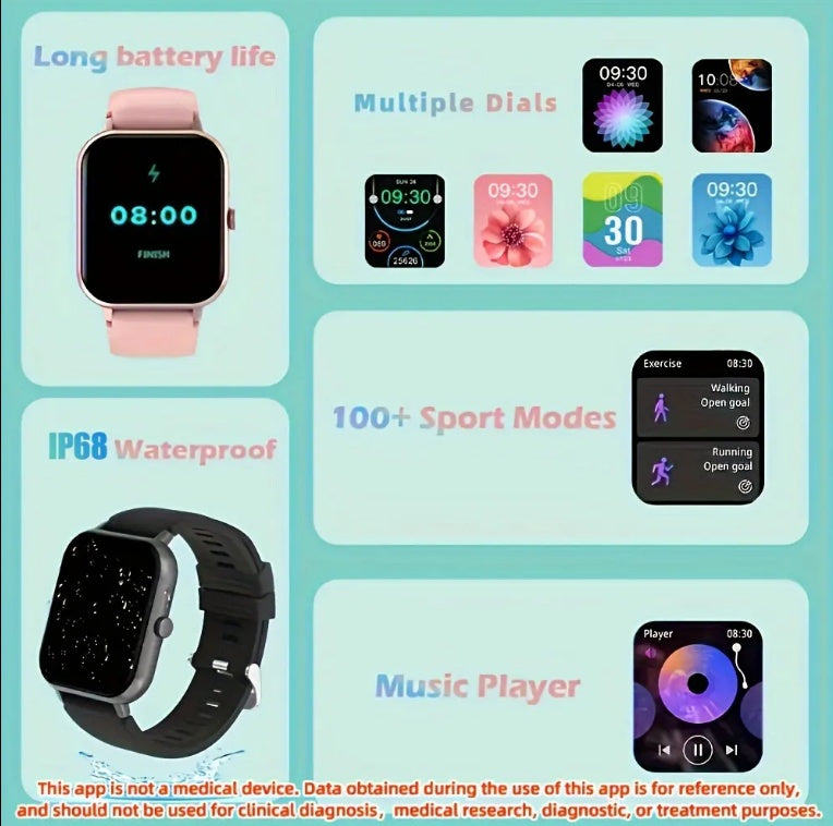 Bluetooth Calling Fitness Smartwatch