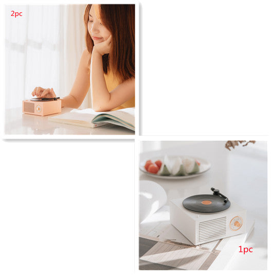 Retro Mini Bluetooth Record Player Speaker