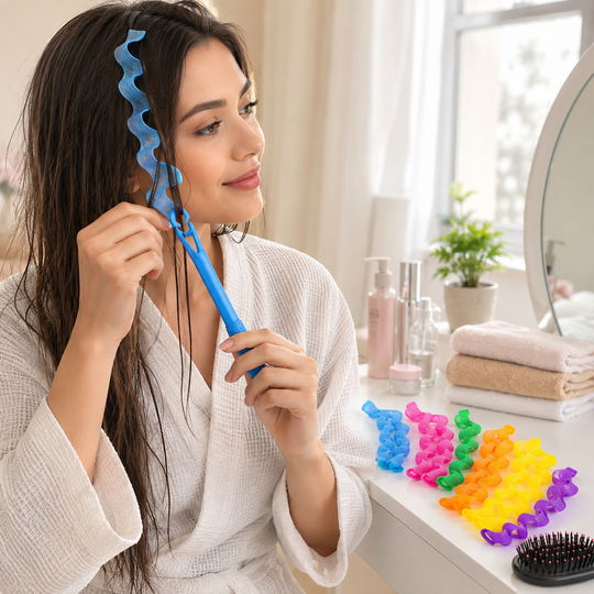 Heatless Wave Hair Curlers Styling Kit 30 Pieces