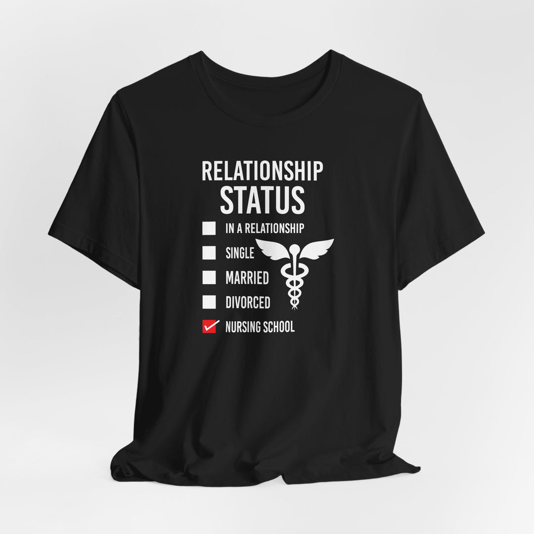 Black t-shirt with &