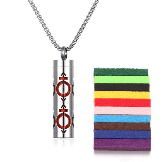 Stainless Steel Aromatherapy Essential Oil Diffuser Necklace