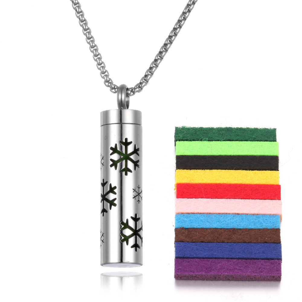 Stainless Steel Aromatherapy Essential Oil Diffuser Necklace