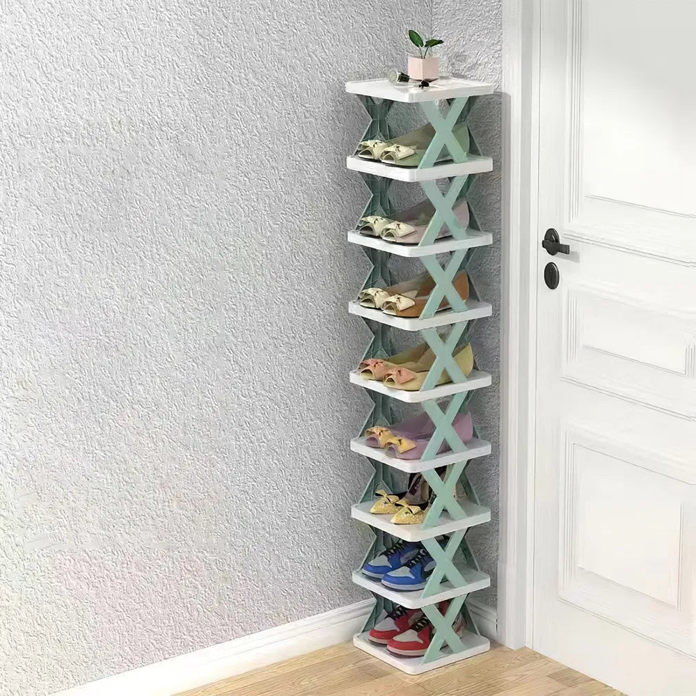 9-Tier Narrow Vertical Shoe Rack