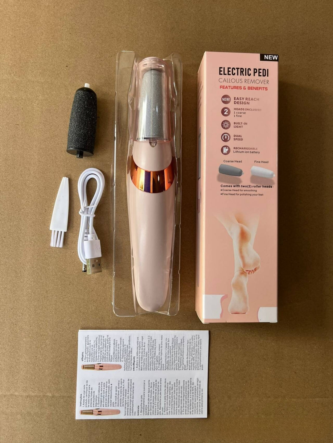 Rechargeable Electric Foot Grinder for Smooth, Soft Feet