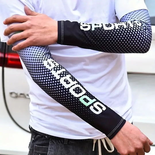UV Cooling Arm Sleeves &amp; Face Mask Set for Outdoor Sports