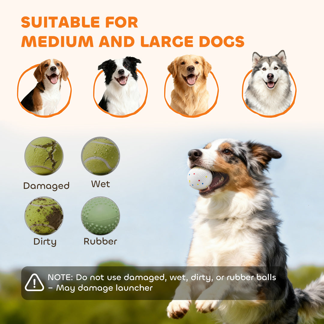 Automatic Dog Ball Launcher with 26–79-Foot Range