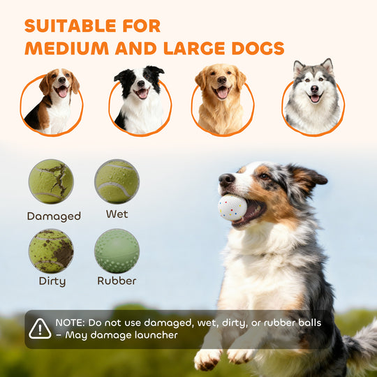 Automatic Dog Ball Launcher with 26–79-Foot Range