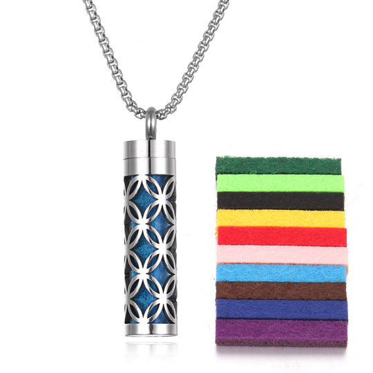Stainless Steel Aromatherapy Essential Oil Diffuser Necklace